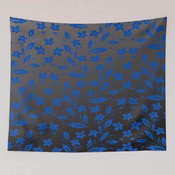 Item preview, Flowered Blue Pattern designed and sold by Branka.