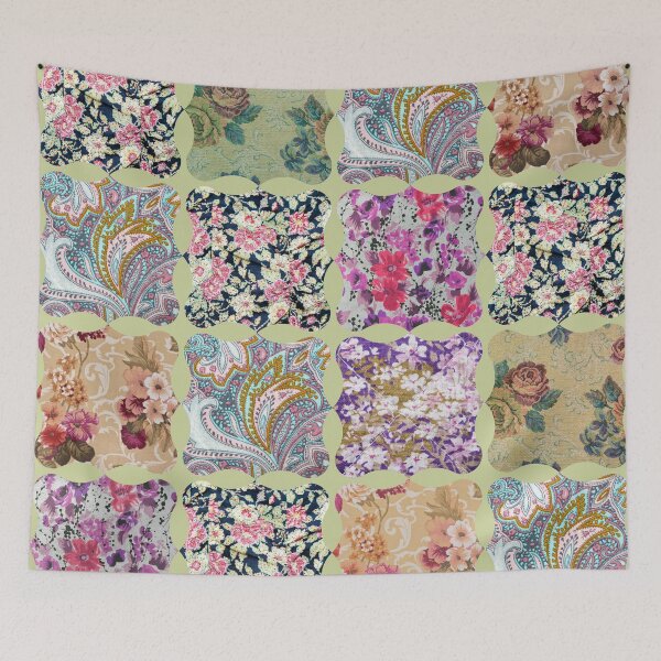 Item preview, Vintage Farm Art Pattern, Retro Cottage Collage Pattern designed and sold by Vimbuy.