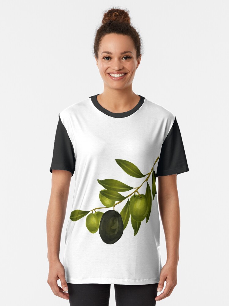 Branch - olive tree leaf' Unisex Baseball T-Shirt