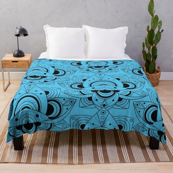 Item preview, Flower Art Blue Background Pattern designed and sold by dewi5.