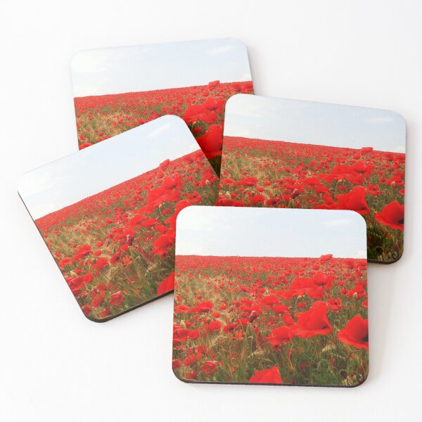 Artikelvorschau, rotes Mohnfeld Mohnblumen entworfen und verkauft von Denis Rösler.