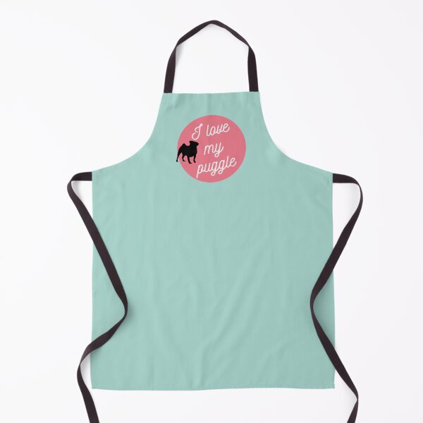Item preview, I love Puggle Cute pug silhouette graphic design designed and sold by adriana-holmes.