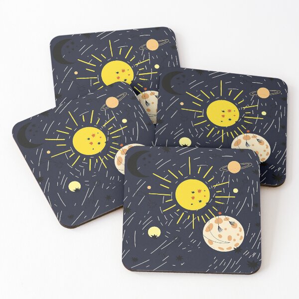 Item preview, sun,moon,stars,planet abstract modern art designed and sold by cutecrazytshirt.