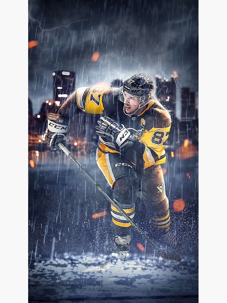 Sidney Crosby Hockey Paper Poster Penguins