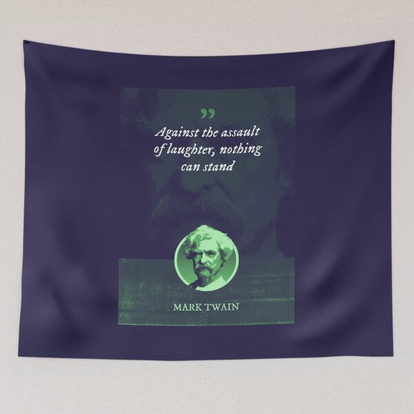 Item preview, Mark Twain - Against the assault of laughter, nothing can stand designed and sold by Syahrasi.