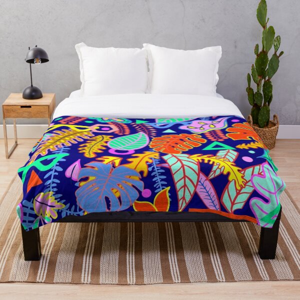 Item preview, Tropical vibrant leaves  designed and sold by TheSkullArmy.