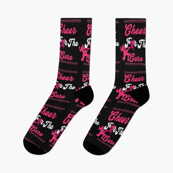 Item preview, Cheer for the cure football fan breast cancer support- Breast cancer awareness football fan designed and sold by Designs Of all kinds.