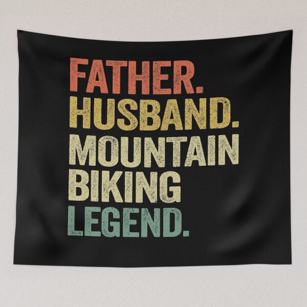Item preview, Father Husband Mountain Biking Legend Vintage MTB Gift Quotes designed and sold by Stronzi.