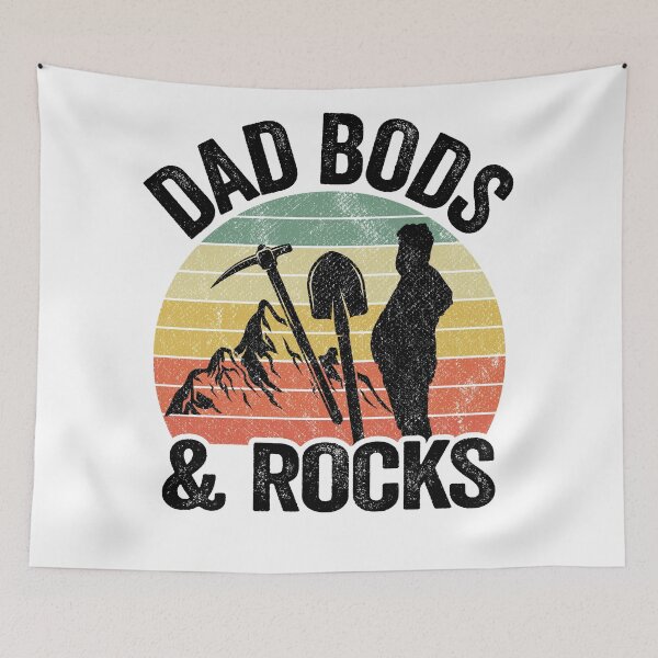 Item preview, Dad Bods & Rocks Rock Collector Daddy Retro Funny Geologist designed and sold by Stronzi.