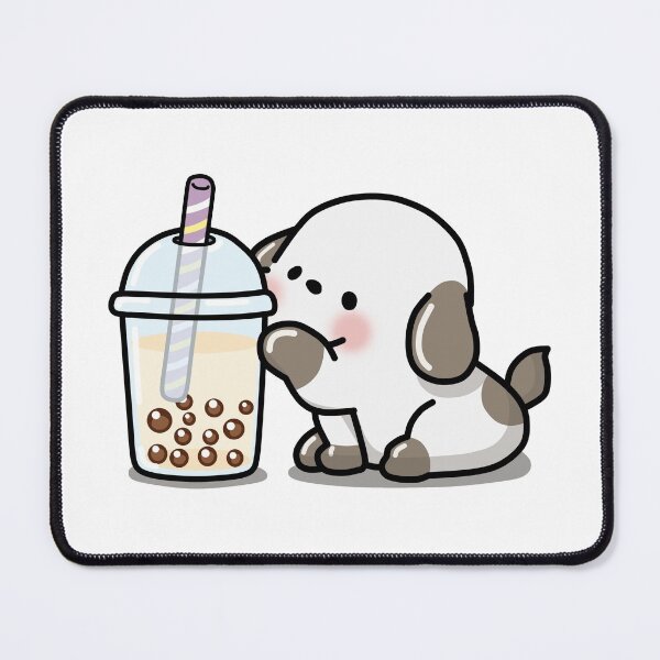 Item preview, Little Puppy Loves Boba Tea! designed and sold by SirBobalot.