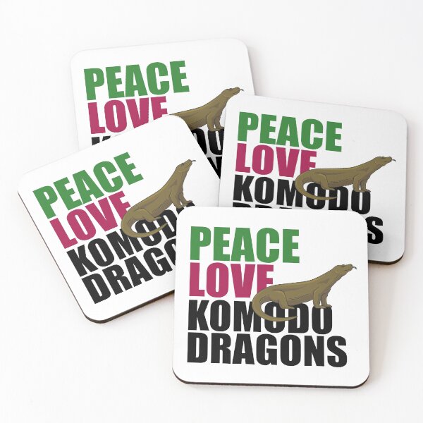 Item preview, Peace Love Komodo Dragons designed and sold by Epic Love Designs.
