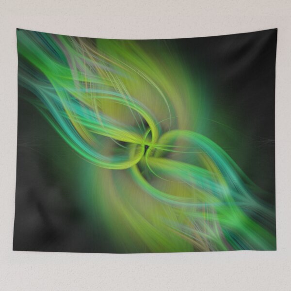 Item preview, Floating - neon green on black designed and sold by MarionsArt.