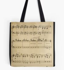 fragment with music notes Tote Bag