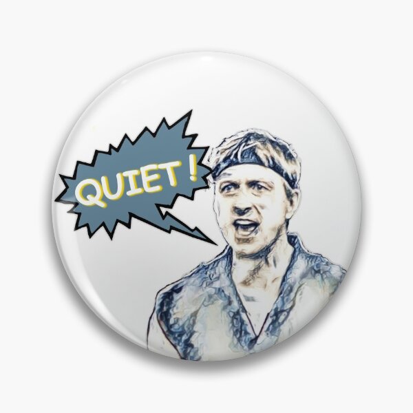 Item preview, Johnny Lawrence says QUIET designed and sold by DlubMerch.