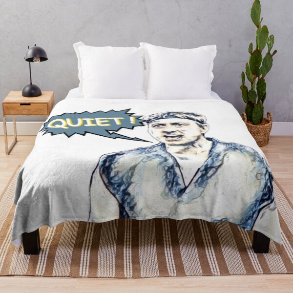 Item preview, Johnny Lawrence says QUIET designed and sold by DlubMerch.