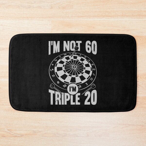 Item preview, I'm Not 60 I'm Triple 20 Darts Player Gift designed and sold by Marcid95.