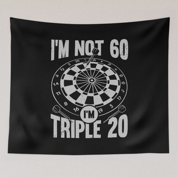 Item preview, I'm Not 60 I'm Triple 20 Darts Player Gift designed and sold by Marcid95.