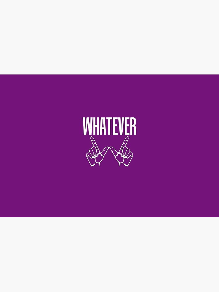 "Whatever Sign Language" Zipper Pouch by AlwaysAwesome Redbubble