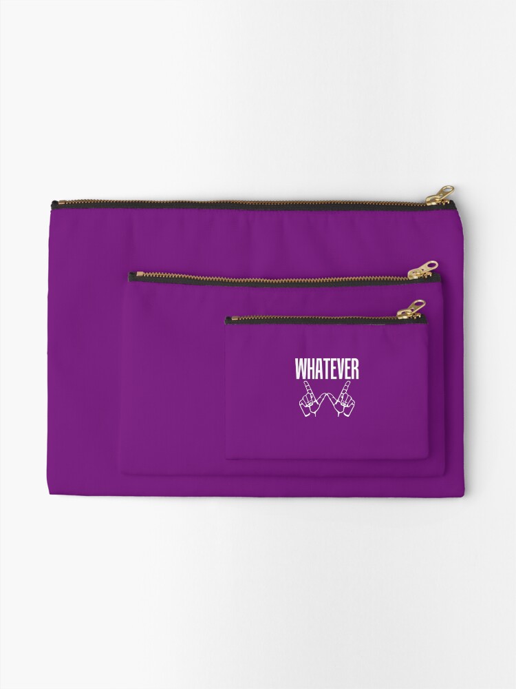 "Whatever Sign Language" Zipper Pouch for Sale by AlwaysAwesome Redbubble