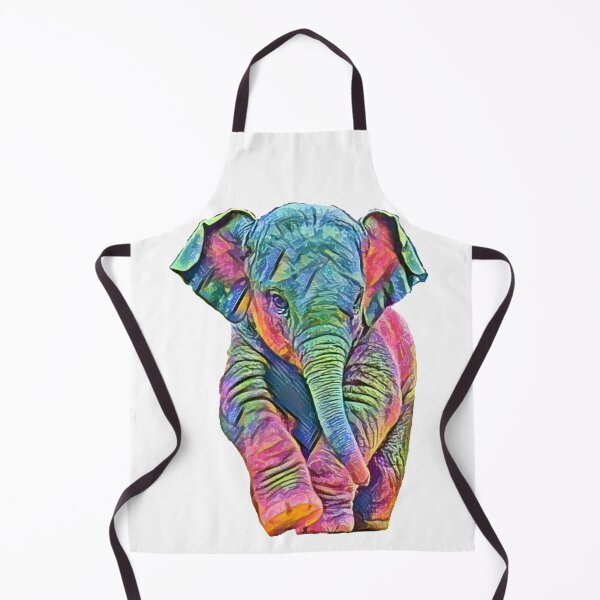 Artikelvorschau, Baby rosa und blauer abstrakter Elefant entworfen und verkauft von JustClickPrint.