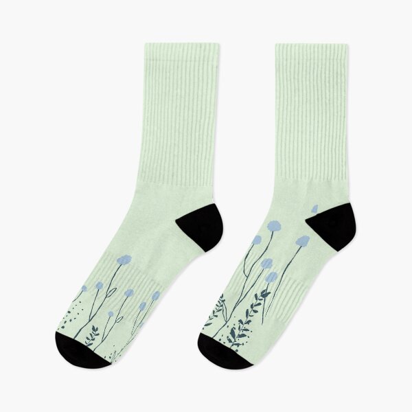 Item preview, minimalist teal & cyan floral design designed and sold by DiviaDesigns.