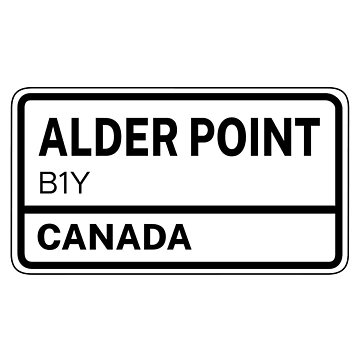 Artwork thumbnail, Alder Point B1Y Zip Code by Rajadrone