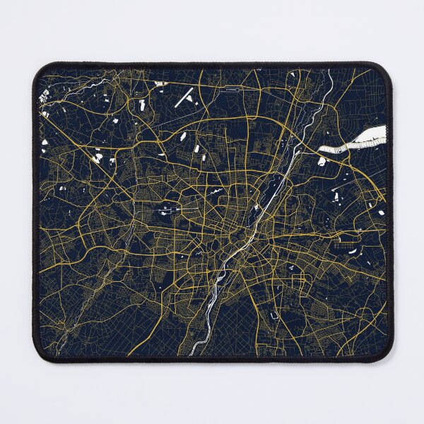 Item preview, Munich City Map of Bavaria, Germany - Gold Art Deco designed and sold by deMAP.