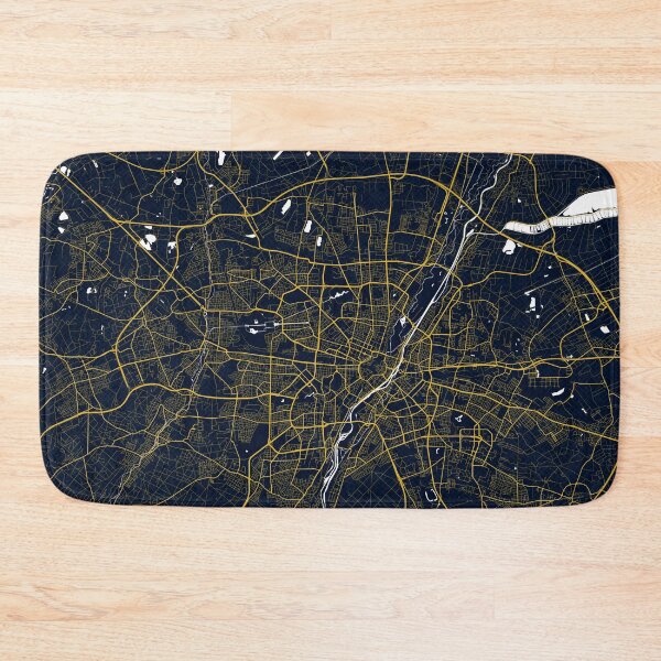 Item preview, Munich City Map of Bavaria, Germany - Gold Art Deco designed and sold by deMAP.