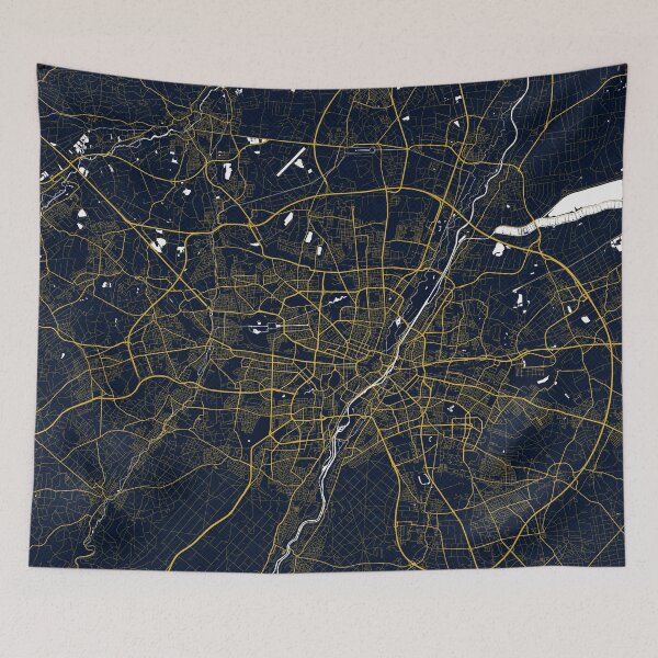 Item preview, Munich City Map of Bavaria, Germany - Gold Art Deco designed and sold by deMAP.