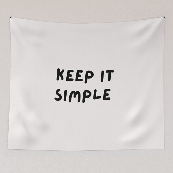 Item preview, Keep It Simple. Text only design. Black text. Capitals. designed and sold by JellyBeenzz.