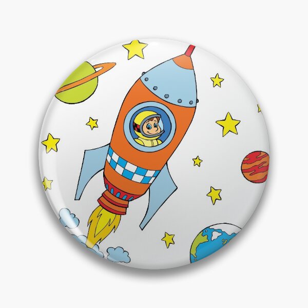 Item preview, Space Rocket Moon Rocket Spaceship Astronaut designed and sold by samshirts.