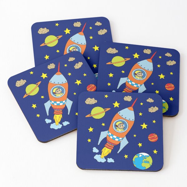 Item preview, Space Rocket Moon Rocket Spaceship Astronaut designed and sold by samshirts.