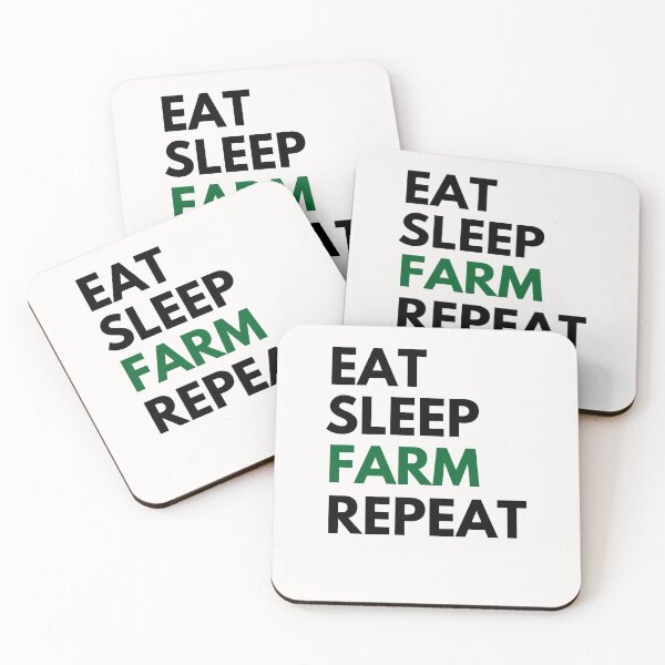 Item preview, Eat Sleep Farm Repeat designed and sold by BhavyaBathla.
