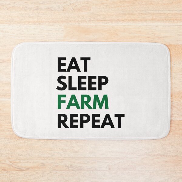 Item preview, Eat Sleep Farm Repeat designed and sold by BhavyaBathla.
