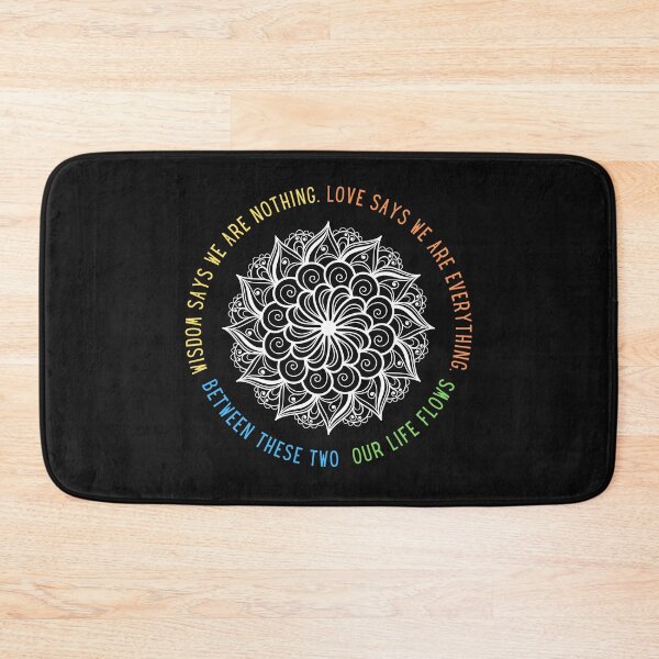 Item preview, Wisdom and Love,quotation, mindful, mandala lovers, meditation, yoga enthusiasts, Buddhism,  designed and sold by allycat57.