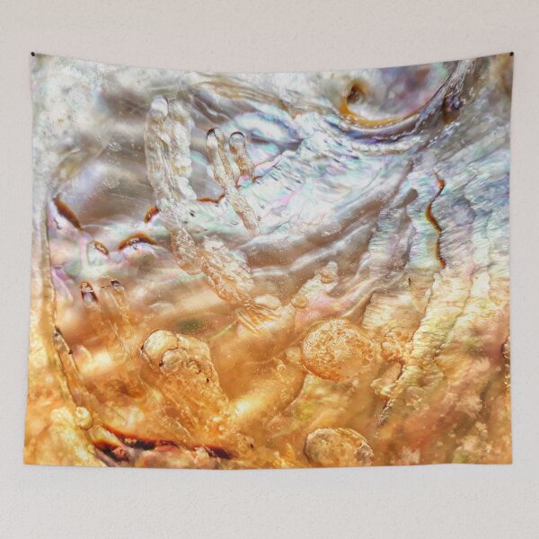 Item preview, IMAGE PRINT ONLY Art in Nature Abalone Shell Natural Art Cosmic Sea Turtles and Friends designed and sold by Beachy.