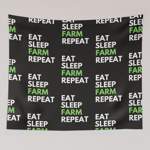 Item preview,  Eat Sleep Farm Repeat designed and sold by BhavyaBathla.