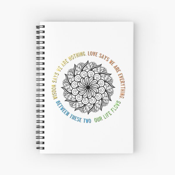 Item preview, Wisdom and Love,quotation, mindful, mandala lovers, meditation, yoga enthusiasts, Buddhism,  designed and sold by allycat57.
