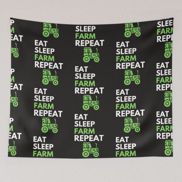 Item preview,  Eat Sleep Farm Repeat designed and sold by BhavyaBathla.
