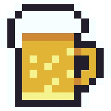 Beer Pixel Art Sticker for Sale by RednGreen