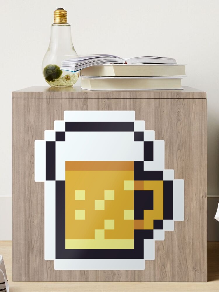 Beer Pixel Art Sticker for Sale by RednGreen