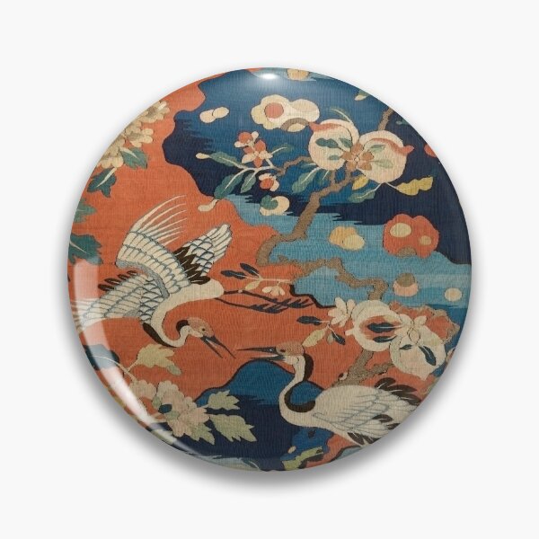 Item preview, Japanese Cranes and Blossoming Trees designed and sold by VilaPropuh.