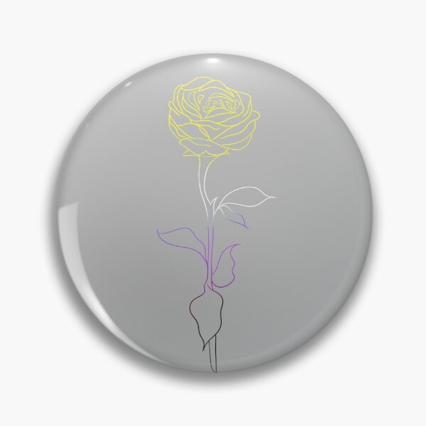 Item preview, Pride Rose: Non-Binary designed and sold by sadlylucifer.