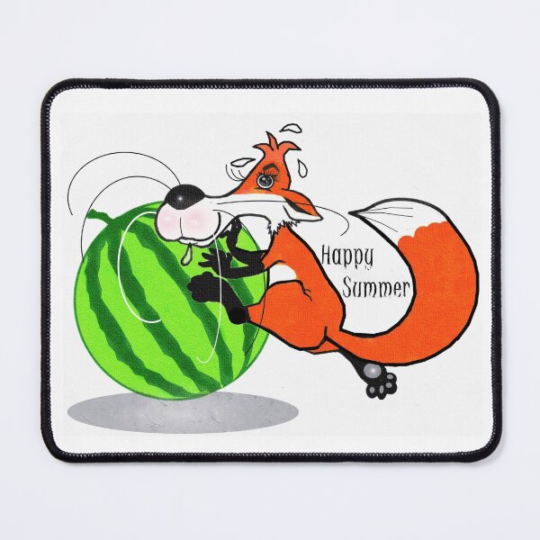 Item preview, Happy summer - fox ,  watermelon  designed and sold by Shirley cute art .