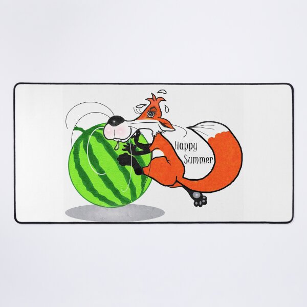 Item preview, Happy summer - fox , watermelon designed and sold by Shirley cute art .