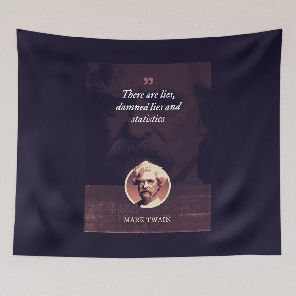 Item preview, Mark Twain - There are lies, damned lies and statistics designed and sold by Syahrasi.