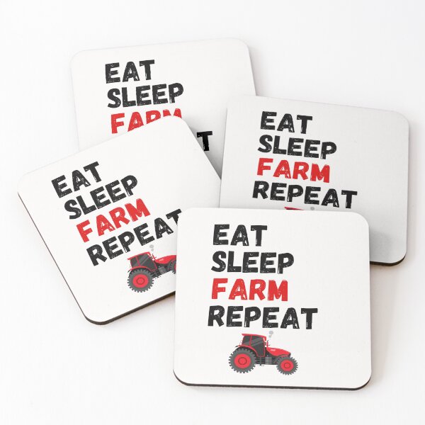 Item preview, Eat Sleep Farm Repeat designed and sold by BhavyaBathla.