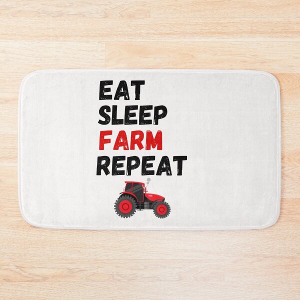 Item preview, Eat Sleep Farm Repeat designed and sold by BhavyaBathla.