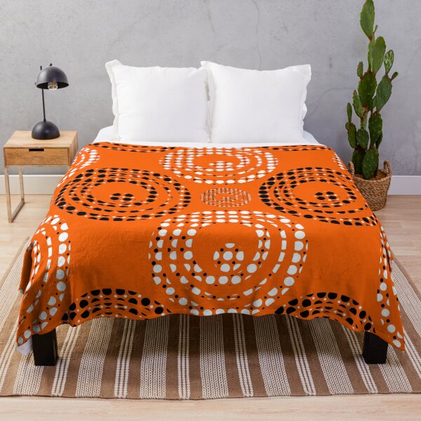 Item preview, Dotted Spirals 2 Orange Repeat 5748 designed and sold by Art in My Loft.