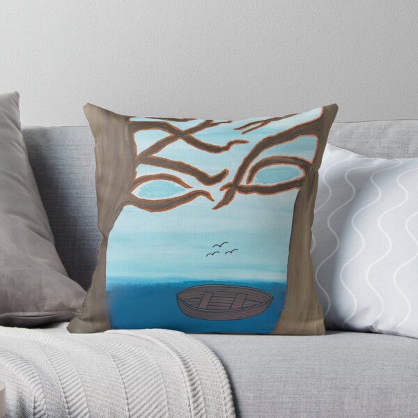 Beauty on the water Throw Pillow